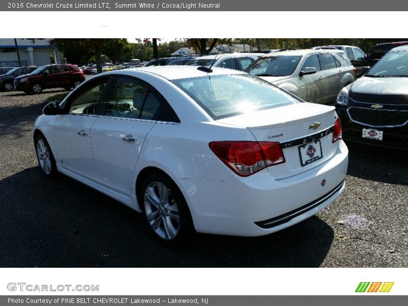 Summit White / Cocoa/Light Neutral 2016 Chevrolet Cruze Limited LTZ