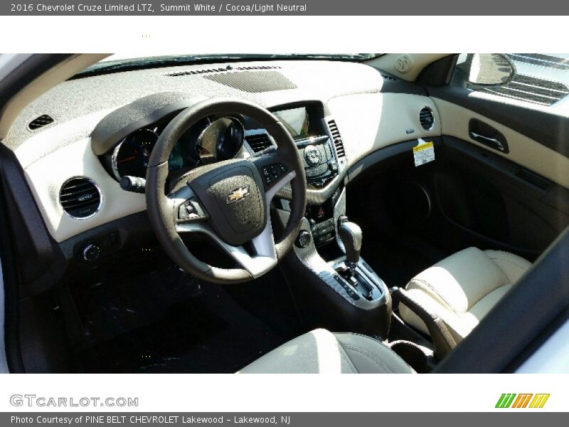 Summit White / Cocoa/Light Neutral 2016 Chevrolet Cruze Limited LTZ