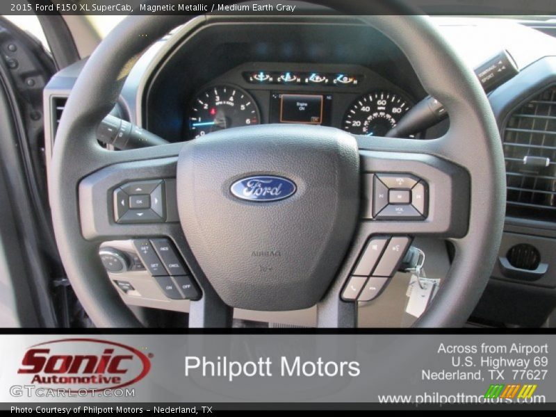 Magnetic Metallic / Medium Earth Gray 2015 Ford F150 XL SuperCab