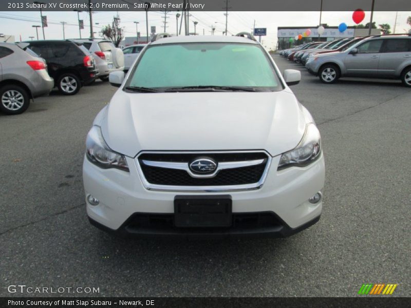 Satin White Pearl / Ivory 2013 Subaru XV Crosstrek 2.0 Premium