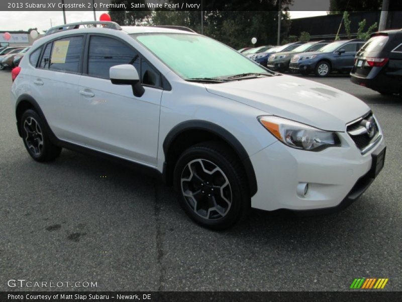 Satin White Pearl / Ivory 2013 Subaru XV Crosstrek 2.0 Premium