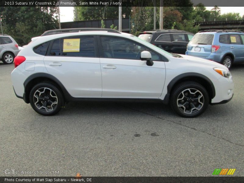 Satin White Pearl / Ivory 2013 Subaru XV Crosstrek 2.0 Premium