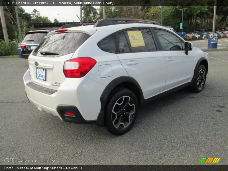 Satin White Pearl / Ivory 2013 Subaru XV Crosstrek 2.0 Premium