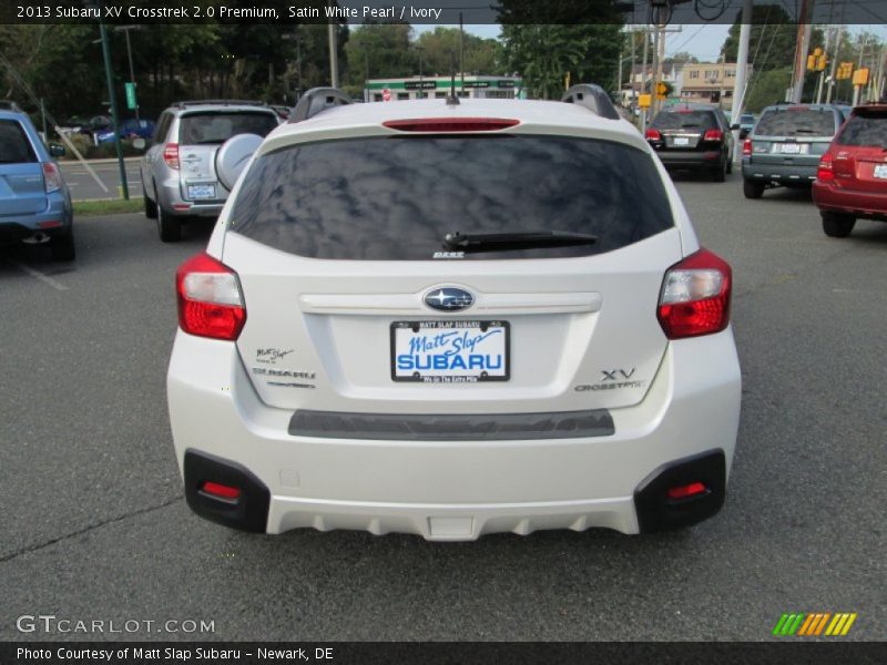 Satin White Pearl / Ivory 2013 Subaru XV Crosstrek 2.0 Premium