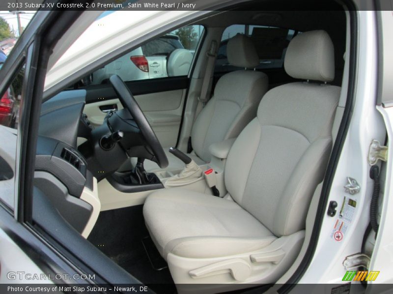 Satin White Pearl / Ivory 2013 Subaru XV Crosstrek 2.0 Premium