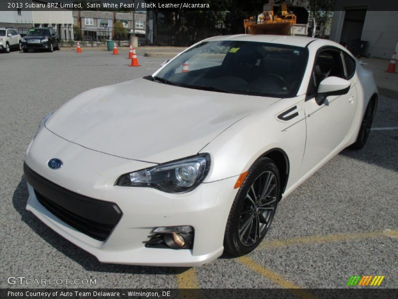 Satin White Pearl / Black Leather/Alcantara 2013 Subaru BRZ Limited