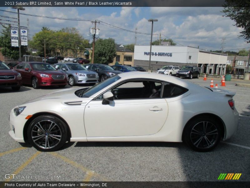Satin White Pearl / Black Leather/Alcantara 2013 Subaru BRZ Limited