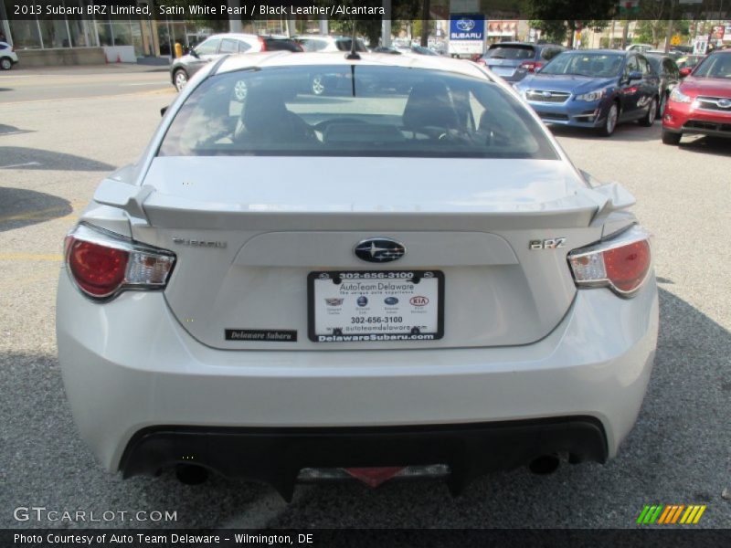 Satin White Pearl / Black Leather/Alcantara 2013 Subaru BRZ Limited