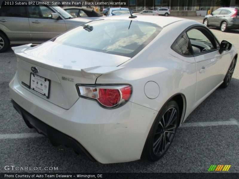 Satin White Pearl / Black Leather/Alcantara 2013 Subaru BRZ Limited