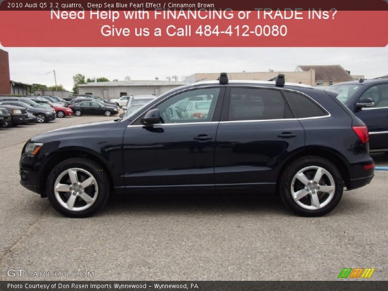 Deep Sea Blue Pearl Effect / Cinnamon Brown 2010 Audi Q5 3.2 quattro