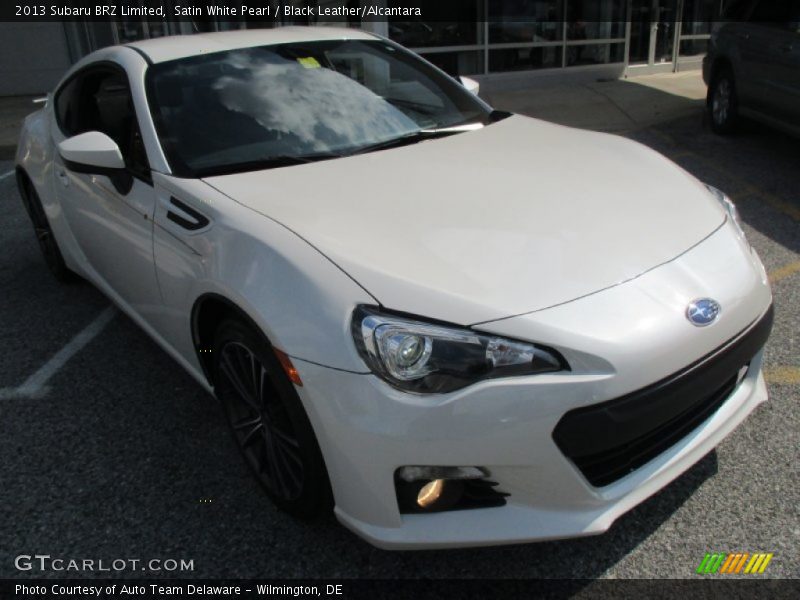 Satin White Pearl / Black Leather/Alcantara 2013 Subaru BRZ Limited