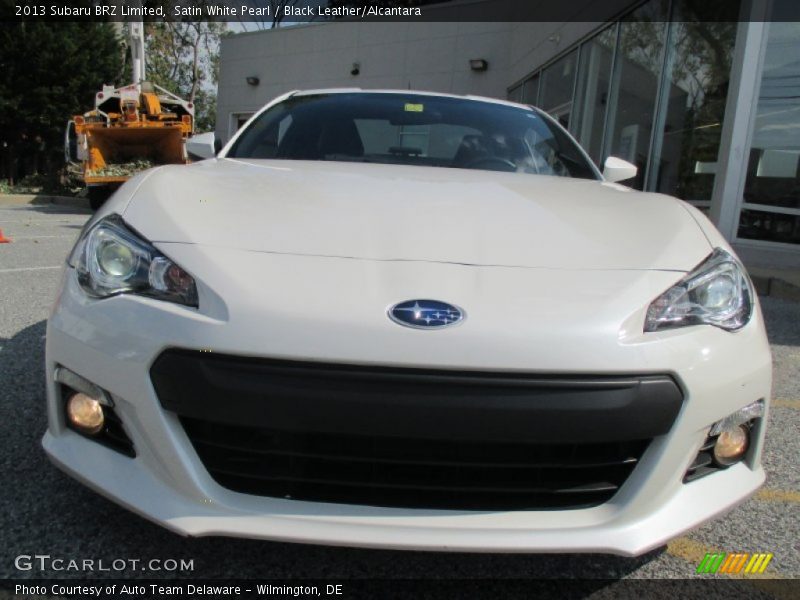 Satin White Pearl / Black Leather/Alcantara 2013 Subaru BRZ Limited