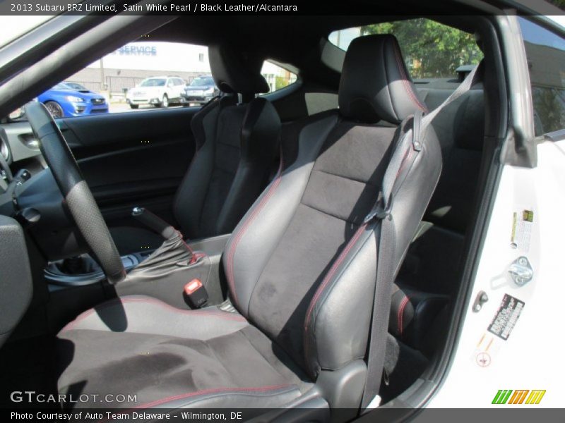 Satin White Pearl / Black Leather/Alcantara 2013 Subaru BRZ Limited