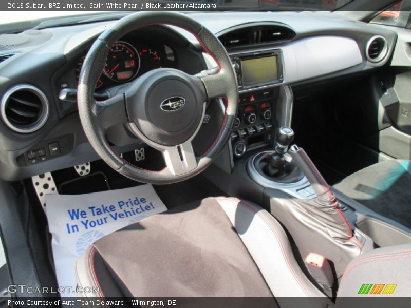 Satin White Pearl / Black Leather/Alcantara 2013 Subaru BRZ Limited