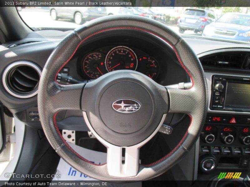 Satin White Pearl / Black Leather/Alcantara 2013 Subaru BRZ Limited