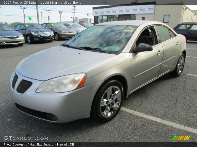 Liquid Silver Metallic / Ebony 2007 Pontiac G6 Sedan