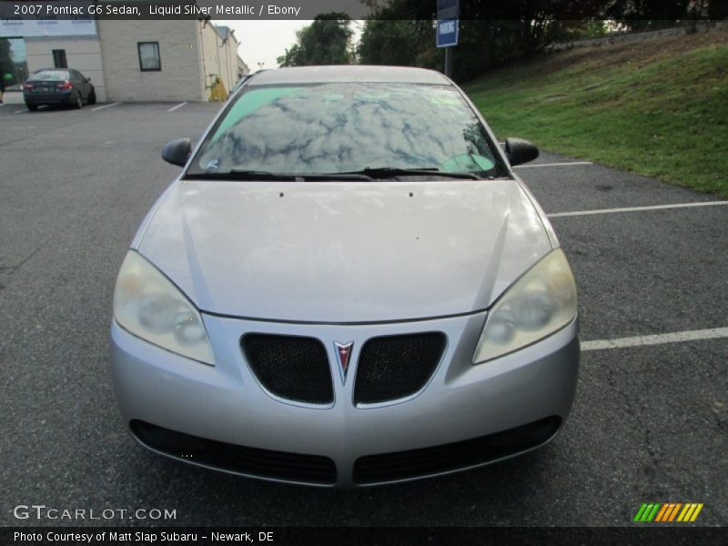 Liquid Silver Metallic / Ebony 2007 Pontiac G6 Sedan