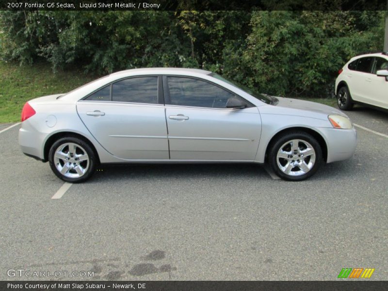 Liquid Silver Metallic / Ebony 2007 Pontiac G6 Sedan