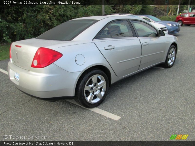 Liquid Silver Metallic / Ebony 2007 Pontiac G6 Sedan