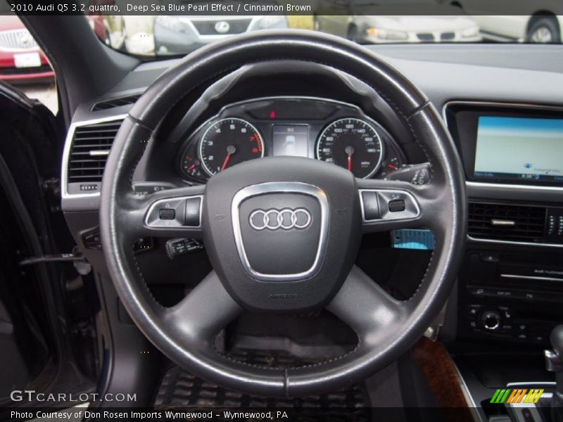 Deep Sea Blue Pearl Effect / Cinnamon Brown 2010 Audi Q5 3.2 quattro
