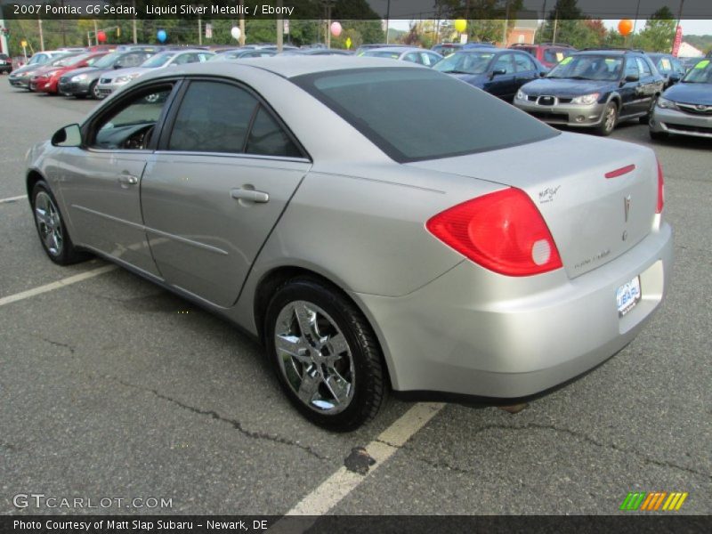 Liquid Silver Metallic / Ebony 2007 Pontiac G6 Sedan