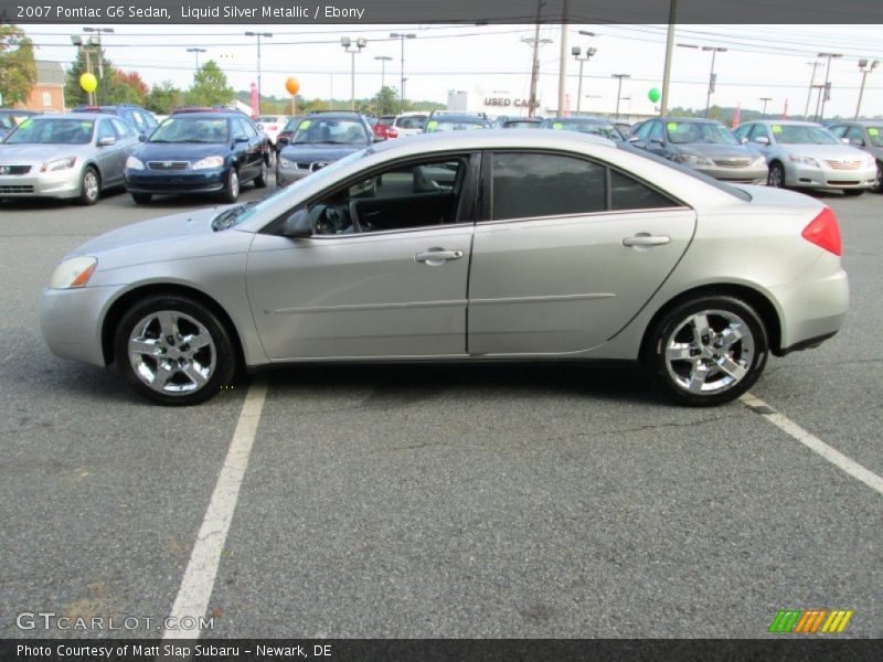 Liquid Silver Metallic / Ebony 2007 Pontiac G6 Sedan