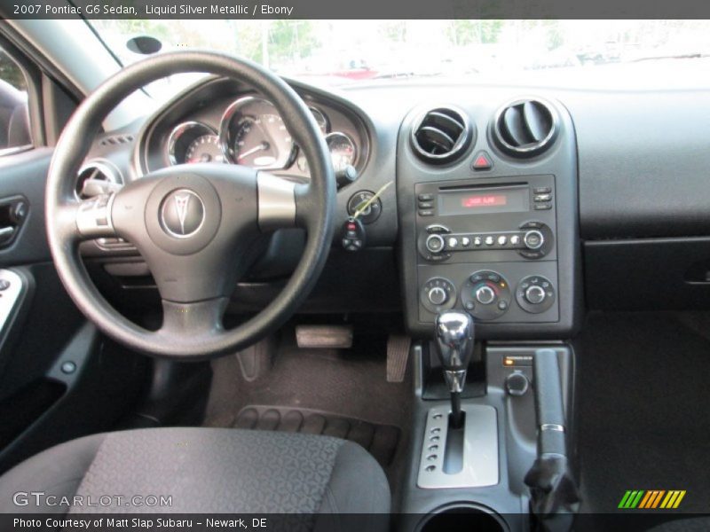 Liquid Silver Metallic / Ebony 2007 Pontiac G6 Sedan