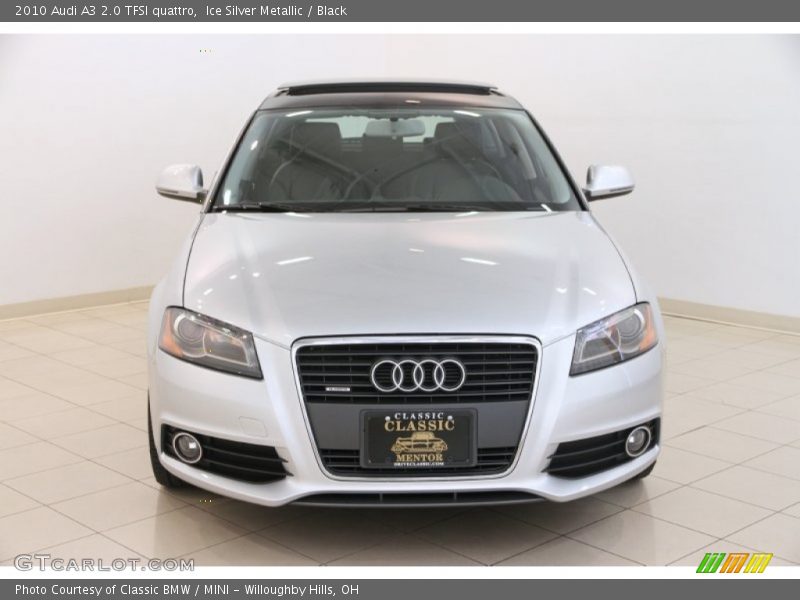 Ice Silver Metallic / Black 2010 Audi A3 2.0 TFSI quattro