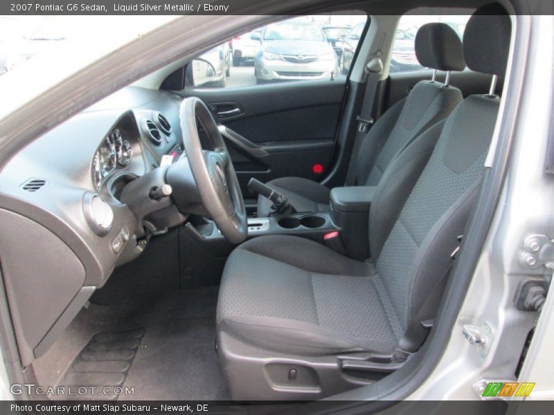 Liquid Silver Metallic / Ebony 2007 Pontiac G6 Sedan