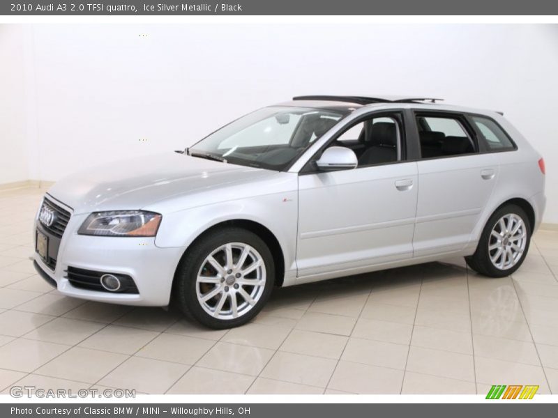 Ice Silver Metallic / Black 2010 Audi A3 2.0 TFSI quattro
