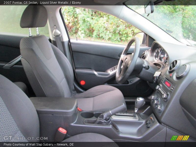 Liquid Silver Metallic / Ebony 2007 Pontiac G6 Sedan