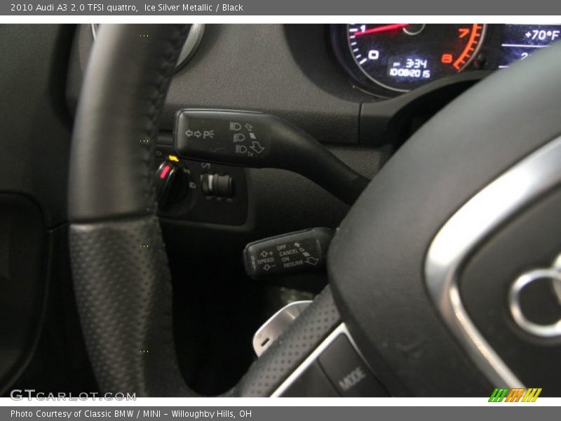 Ice Silver Metallic / Black 2010 Audi A3 2.0 TFSI quattro