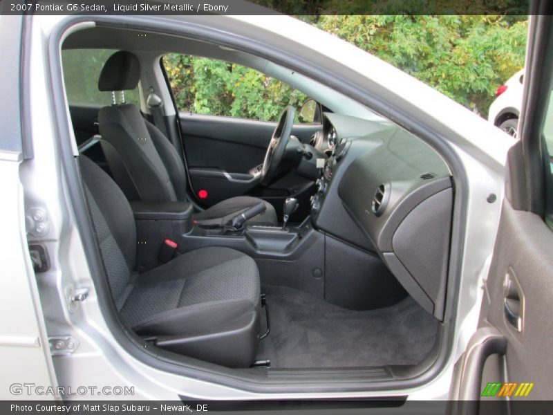 Liquid Silver Metallic / Ebony 2007 Pontiac G6 Sedan