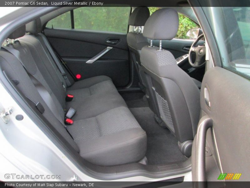 Liquid Silver Metallic / Ebony 2007 Pontiac G6 Sedan