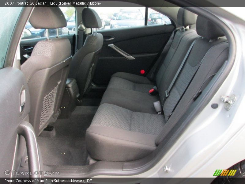 Liquid Silver Metallic / Ebony 2007 Pontiac G6 Sedan