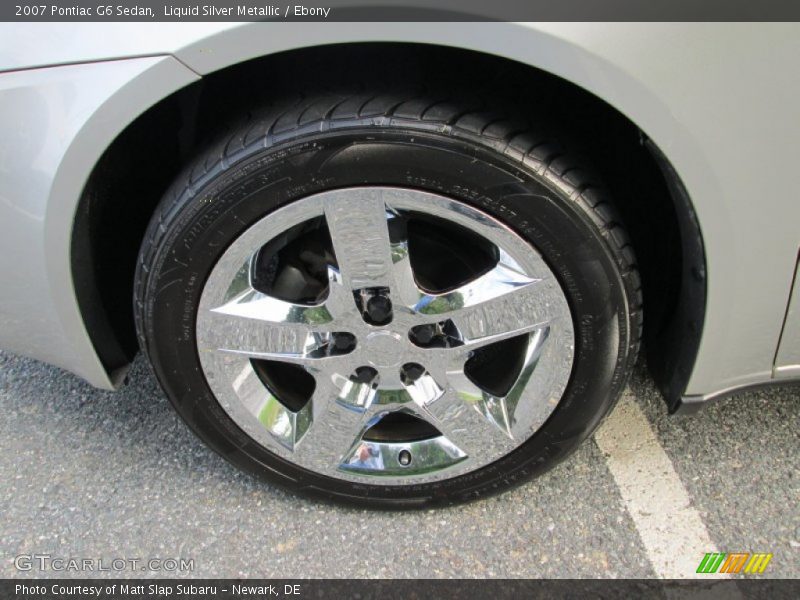 Liquid Silver Metallic / Ebony 2007 Pontiac G6 Sedan