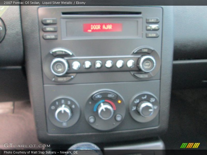 Liquid Silver Metallic / Ebony 2007 Pontiac G6 Sedan