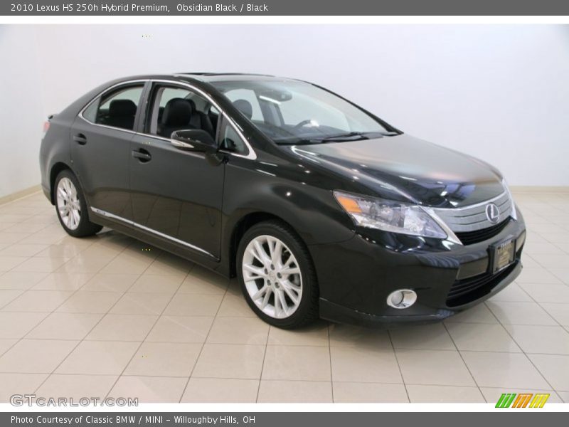 Obsidian Black / Black 2010 Lexus HS 250h Hybrid Premium