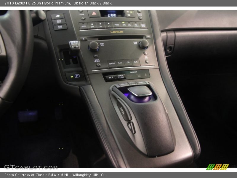 Obsidian Black / Black 2010 Lexus HS 250h Hybrid Premium
