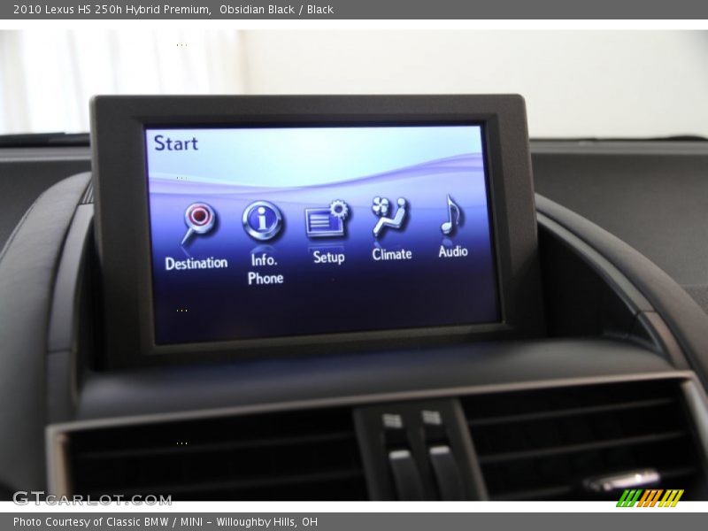 Obsidian Black / Black 2010 Lexus HS 250h Hybrid Premium