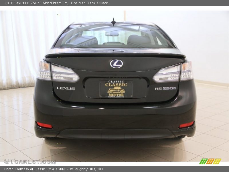Obsidian Black / Black 2010 Lexus HS 250h Hybrid Premium