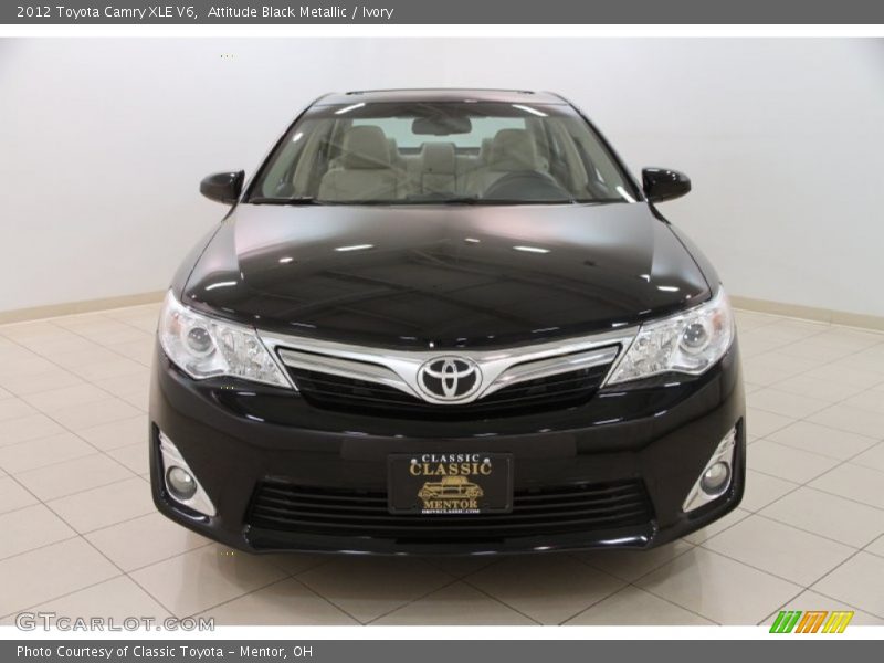 Attitude Black Metallic / Ivory 2012 Toyota Camry XLE V6