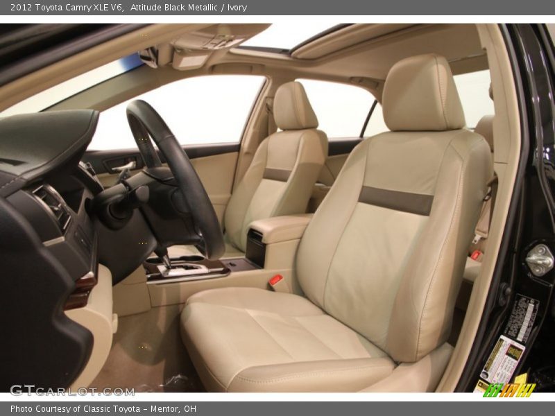 Attitude Black Metallic / Ivory 2012 Toyota Camry XLE V6