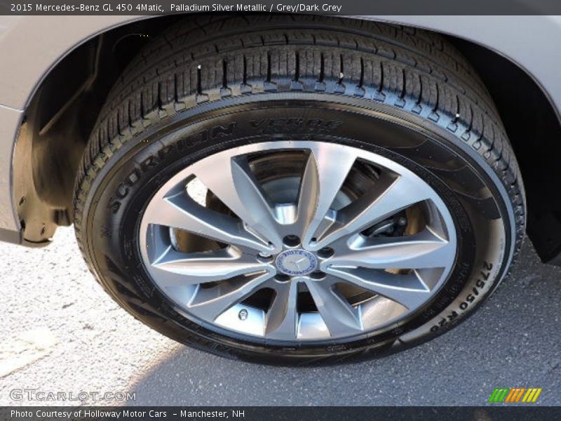 Palladium Silver Metallic / Grey/Dark Grey 2015 Mercedes-Benz GL 450 4Matic