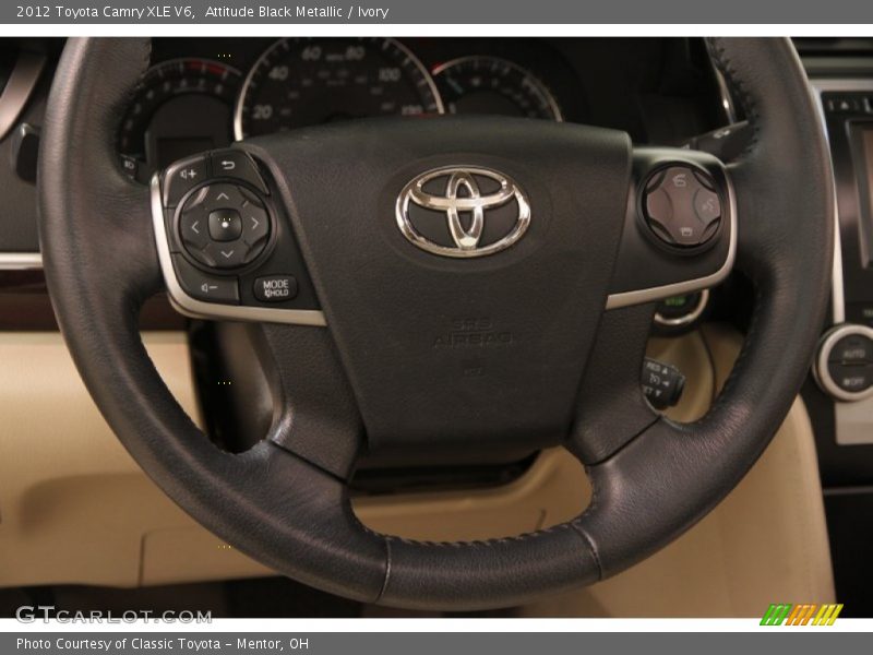 Attitude Black Metallic / Ivory 2012 Toyota Camry XLE V6