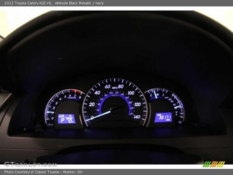 Attitude Black Metallic / Ivory 2012 Toyota Camry XLE V6