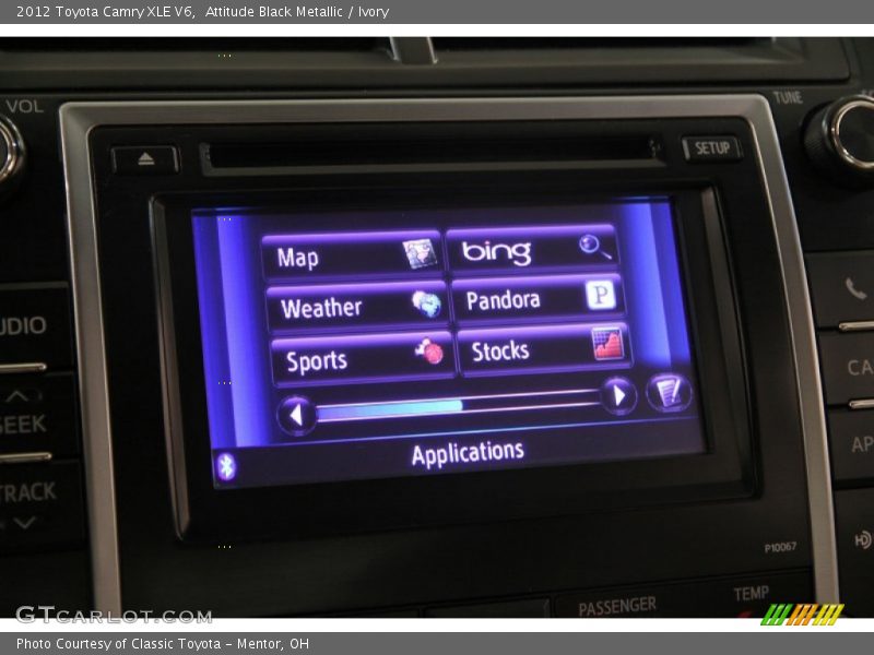 Attitude Black Metallic / Ivory 2012 Toyota Camry XLE V6