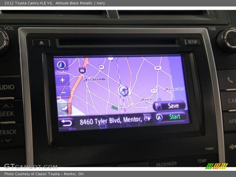 Attitude Black Metallic / Ivory 2012 Toyota Camry XLE V6