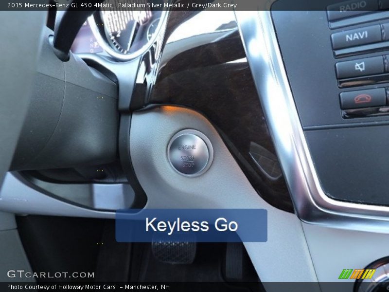 Palladium Silver Metallic / Grey/Dark Grey 2015 Mercedes-Benz GL 450 4Matic