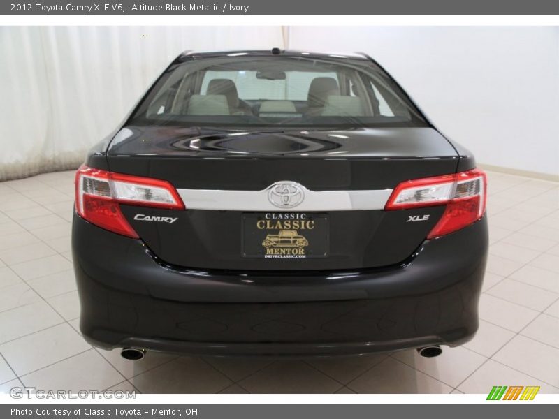 Attitude Black Metallic / Ivory 2012 Toyota Camry XLE V6